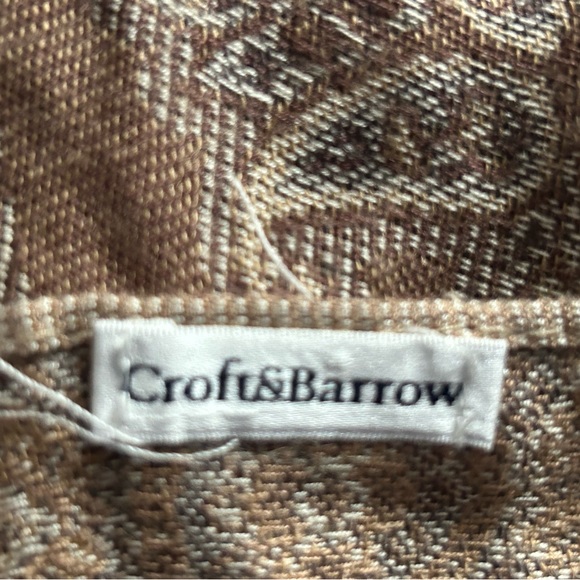 Beige boho scarf wide and long - Picture 6 of 7